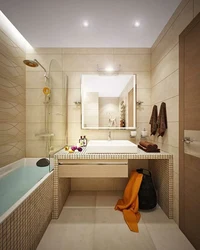 Bath and shower in one room 4 sq m photo