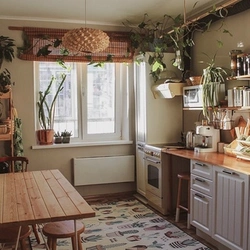 Cozy kitchen with your own hands photo