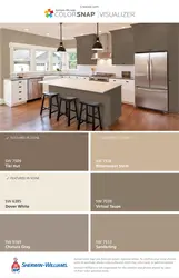 Color compatibility chart in the kitchen interior