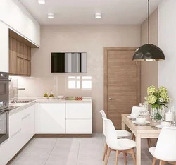 What does the kitchen interior look like?