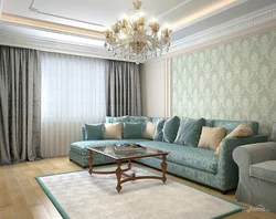 Wallpaper for the room in a modern style living room photo