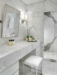 Light Marble Bathroom Design