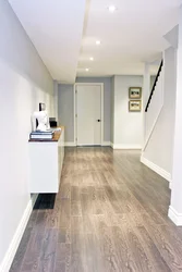 Tiles in the hallway floor design and laminate