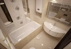 Small bath design photo in an apartment