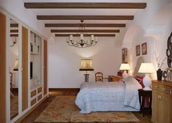Wooden Beam In The Living Room Interior