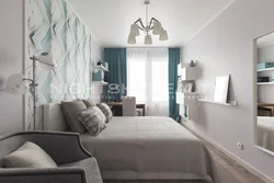 Design of narrow light bedrooms