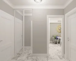 Light gray walls in the hallway photo