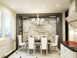 Photo wallpaper in the kitchen photo in the interior