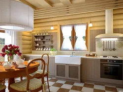 Wooden House Kitchen Design