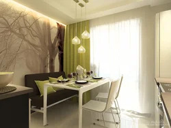 Dining area in the kitchen design photo