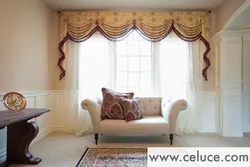 Living room interior window decoration