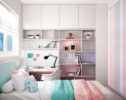 Small bedroom for a teenage girl photo