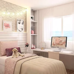 Small bedroom for a teenage girl photo