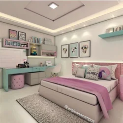 Small bedroom for a teenage girl photo