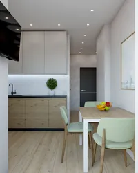 Mətbəx Qonaq Otağı 11 Kv M Dizayn Divan Foto Ilə
