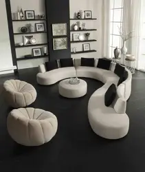Qonaq Otağı Evinin Içərisində Divanlar