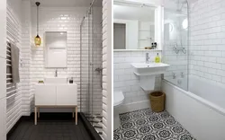 Hog tile in the bathroom photo
