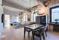 Kitchen design living room loft photo