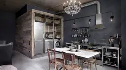 Kitchen design living room loft photo