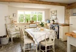 Country style kitchen in apartment photo