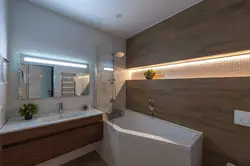 Divar Fotoşəkilində Nişləri Olan Vanna Otağı