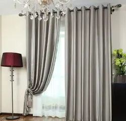 Curtains for the windows in the living room modern photo design