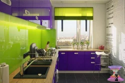 Interyerdə ağ lilac mətbəxi