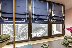 Modern Roman blinds for the kitchen photo