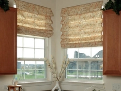 Modern Roman blinds for the kitchen photo