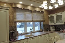 Modern Roman blinds for the kitchen photo