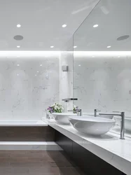 Bathroom interior ceiling