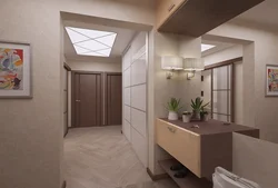 Hallway design in a panel apartment