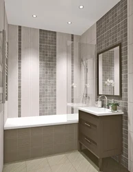 Lay tiles in the bathroom design