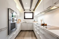 U-shaped kitchens photo in modern style