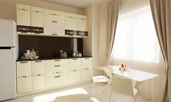 Color vanilla gloss photo kitchen
