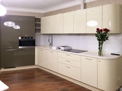 Түсті ванильді жылтыр фото ас үй