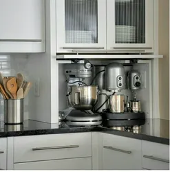 Storing equipment in the kitchen photo