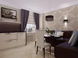 Cocoa color with milk in the kitchen interior
