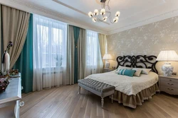 Омезиши обои ва пардаҳо дар дохили хоб