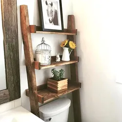 Taxta hamam rəfləri fotoşəkili