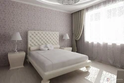 Inexpensive bedroom design in bright colors