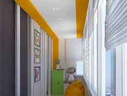 Children's room on the loggia design