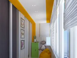 Лоджия Дизайнындағы Балалар Бөлмесі