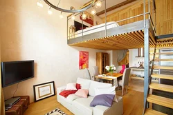 Two-level bedroom design photo