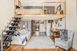 Two-level bedroom design photo