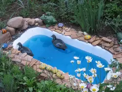 Bathtub In A Summer Cottage Photo