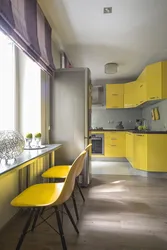 Кухня В Желтом Сером Цветах Фото