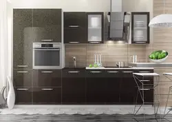 Photo Wenge Kitchen With Gray