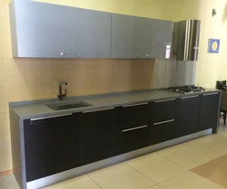 Photo Wenge Kitchen With Gray