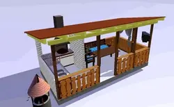 Kitchen in the country drawings photo